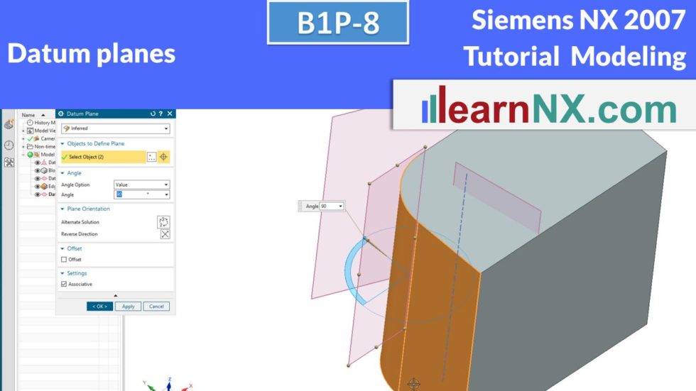 Window Layout, Cylinder and Threaded Hole | Siemens NX Tutorial