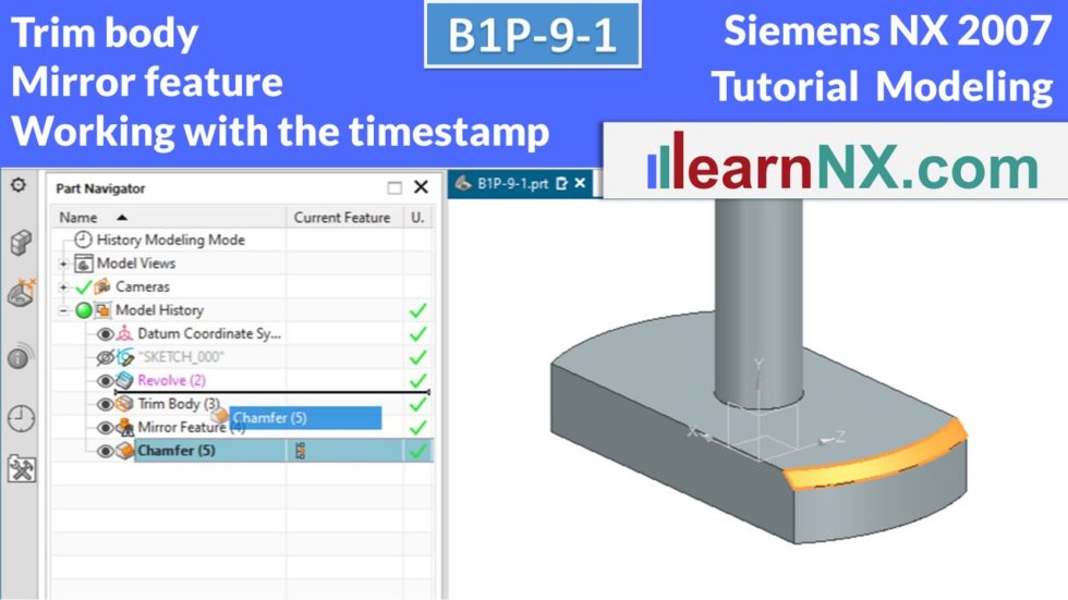 NX Tutorial Modeling - Siemens NX User Interface