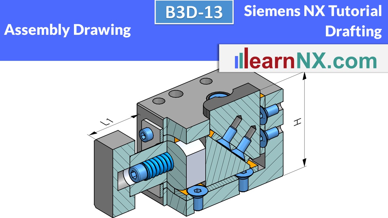 Siemens NX Tutorial | Assembly drawing