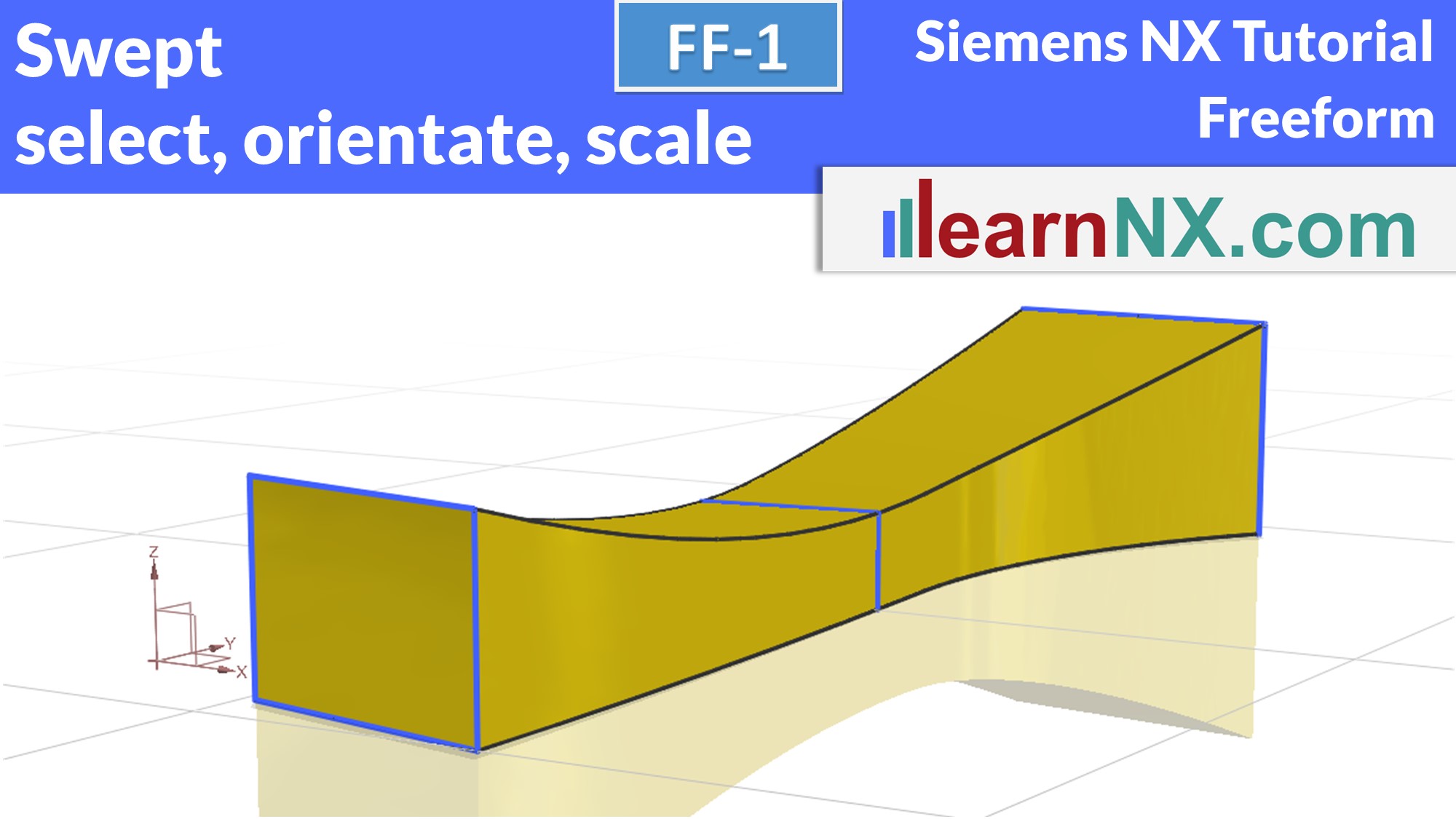 Swept, how to select, orientate and scale section curves