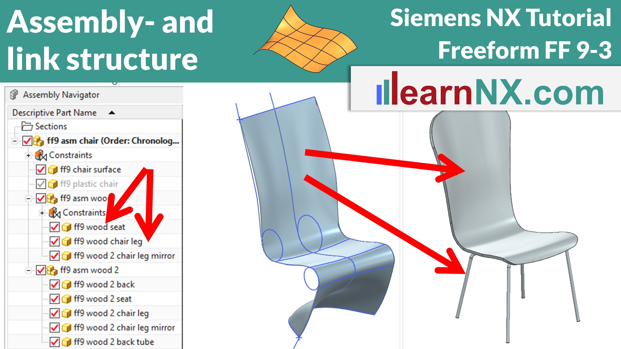 Part design of a chair 3