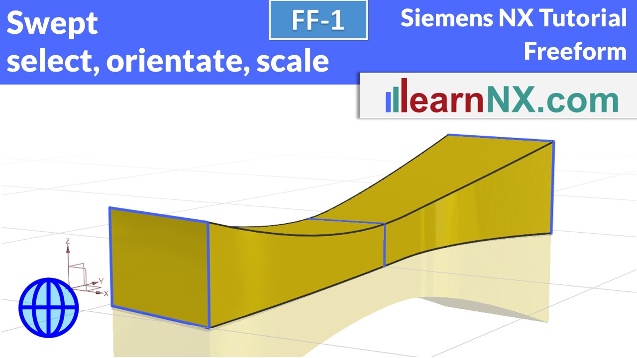 Swept, how to select, orientate and scale section curves
