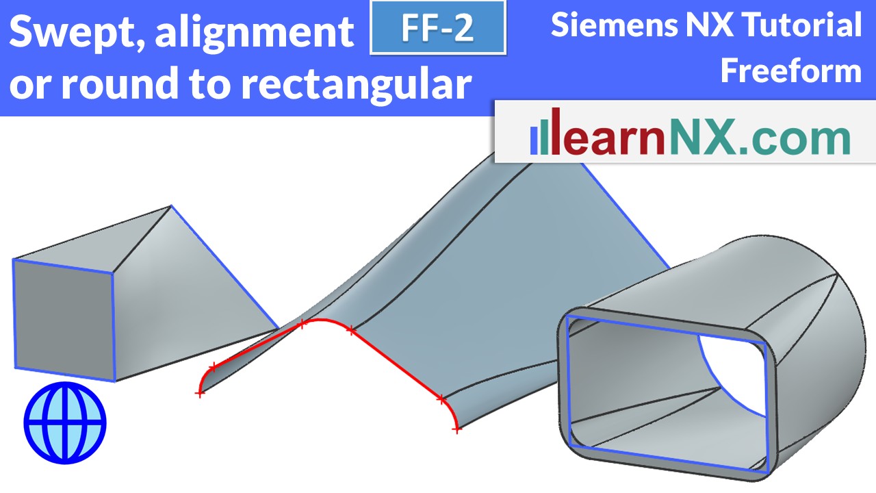 Swept, from round to rectangular with alignment