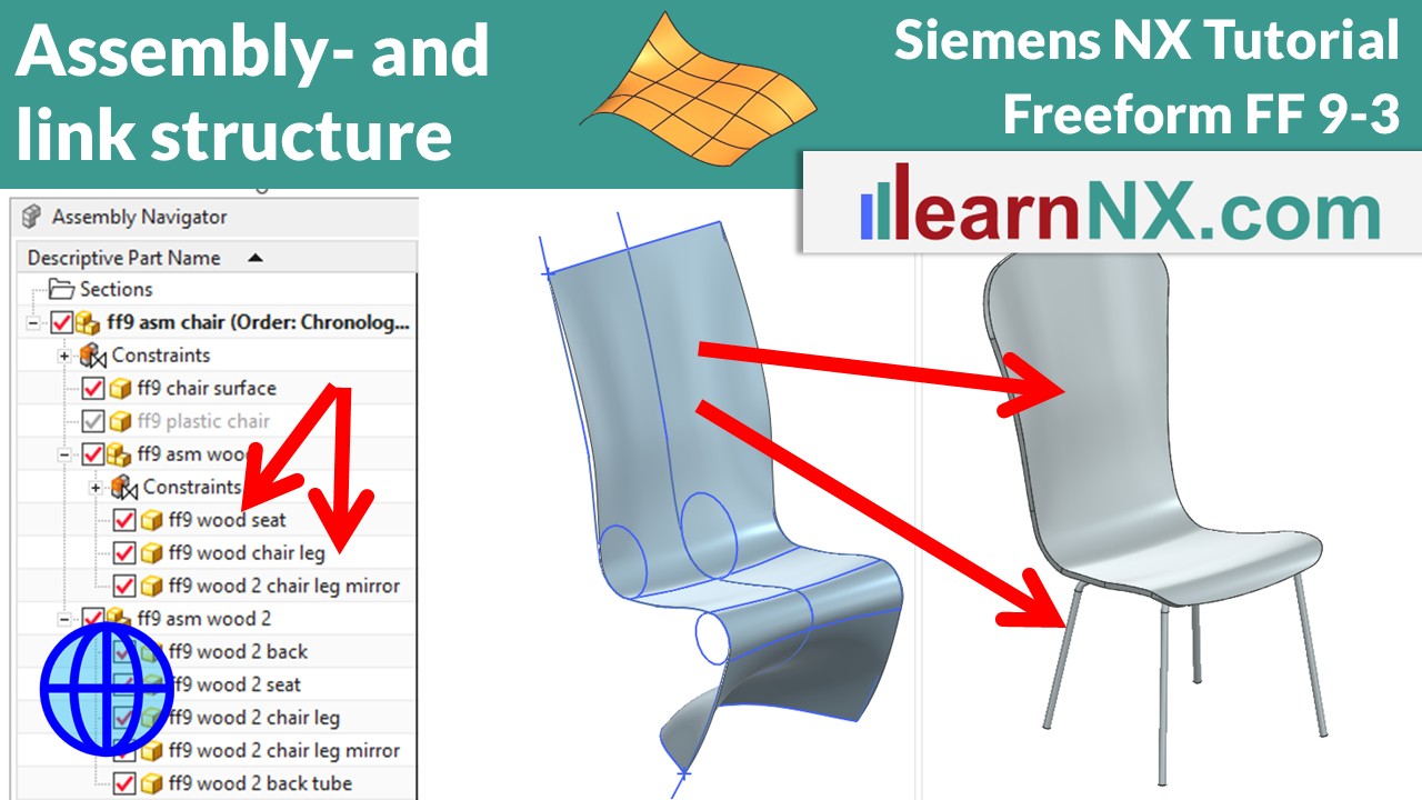 Part design of a chair 3