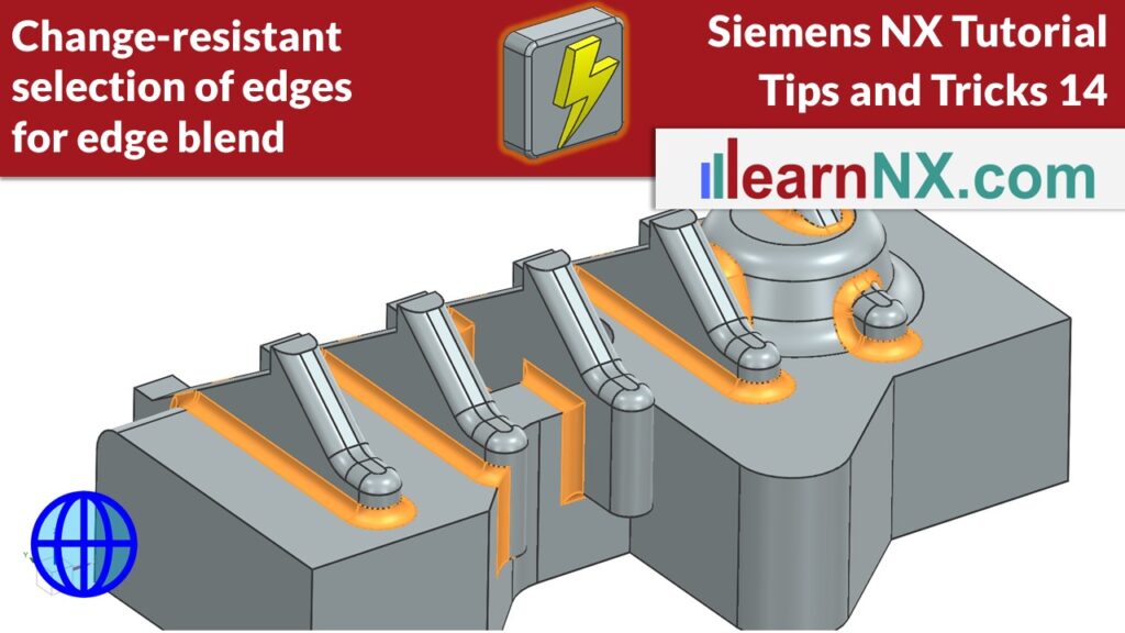 Change-resistant selection of edges for edge blend