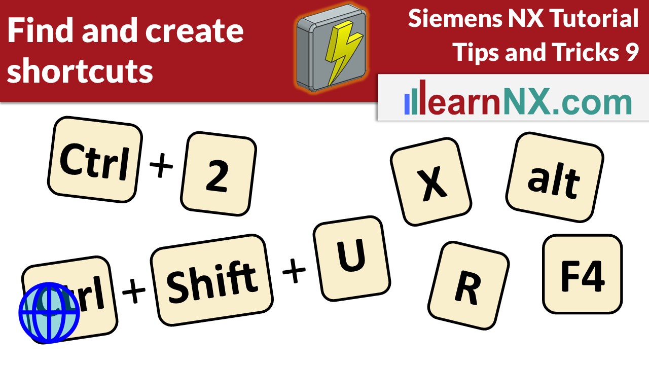 Siemens NX Tutorial | Find and create shortcuts