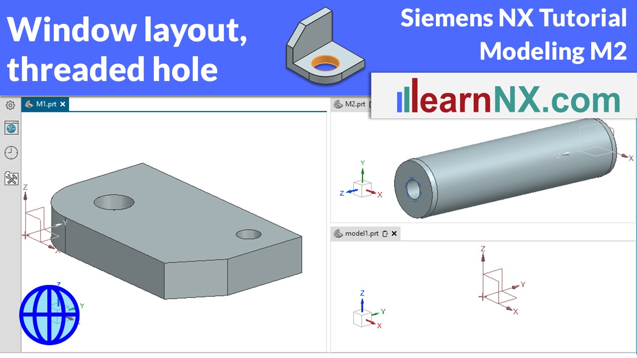 Window Layout, Cylinder and Threaded Hole