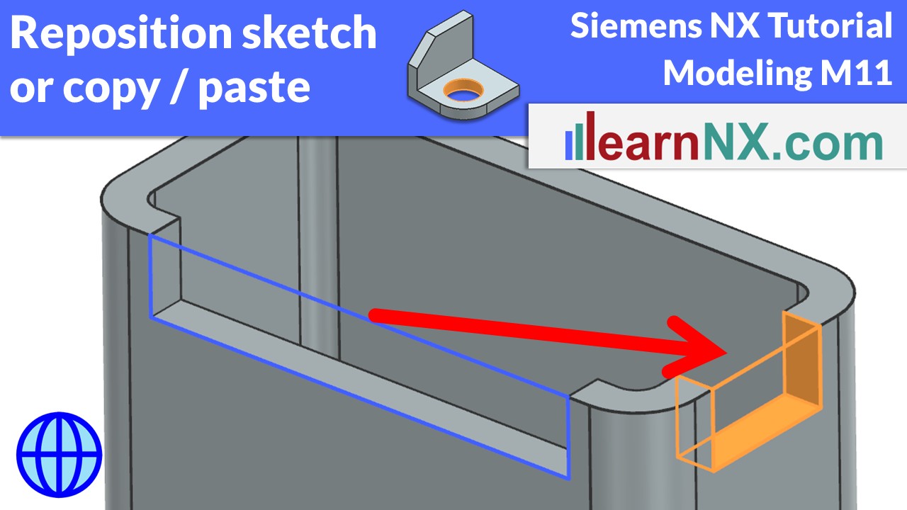 How to copy paste sketch in NX | Siemens NX Tutorial