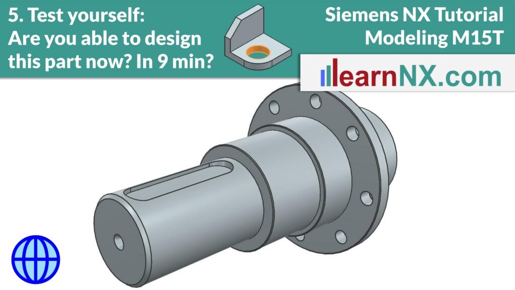 Test yourself! Sketch, Pattern features | Siemens NX Tutorial