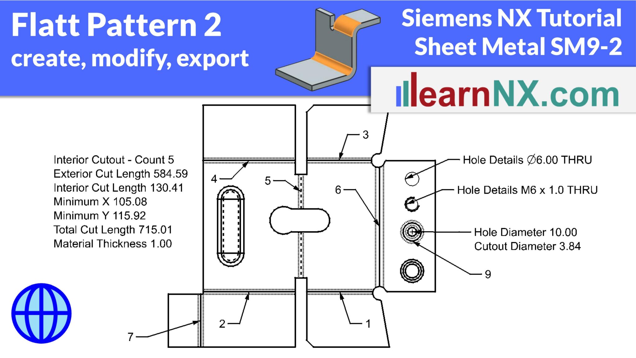 Flat pattern, create, edit, export, drawing | NX Sheet Metal